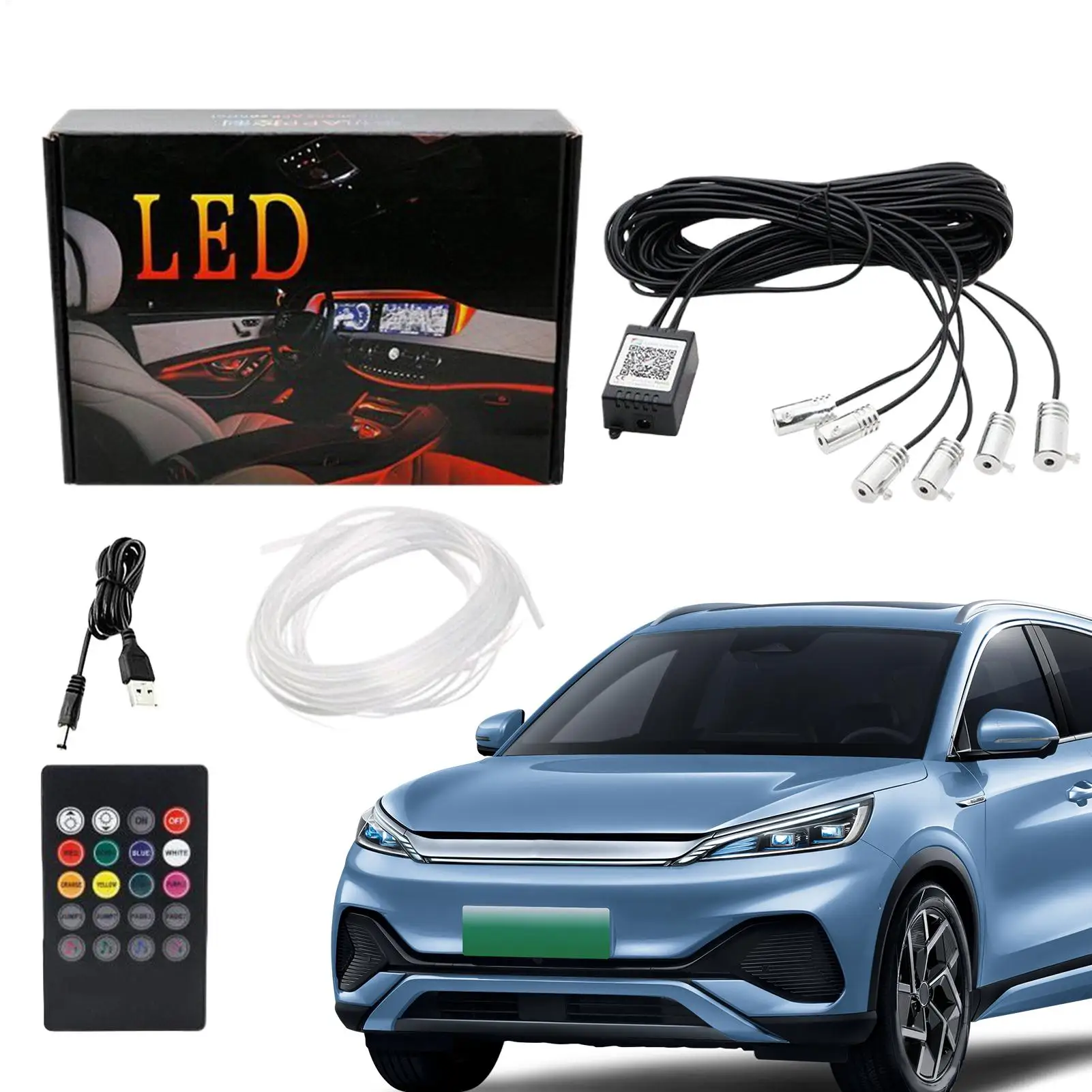 LED Light Strip for Car 26.25ft APP Control Ambient Lighting Car Interior LED Strip for Men Women Truck Trailer Vehicles