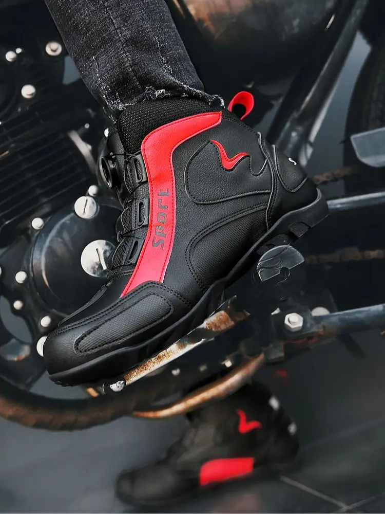 AliExpress Motorcycle cycling boots four seasons new men's casual high-top safety protection shoes cross country boots outdoor riding boots