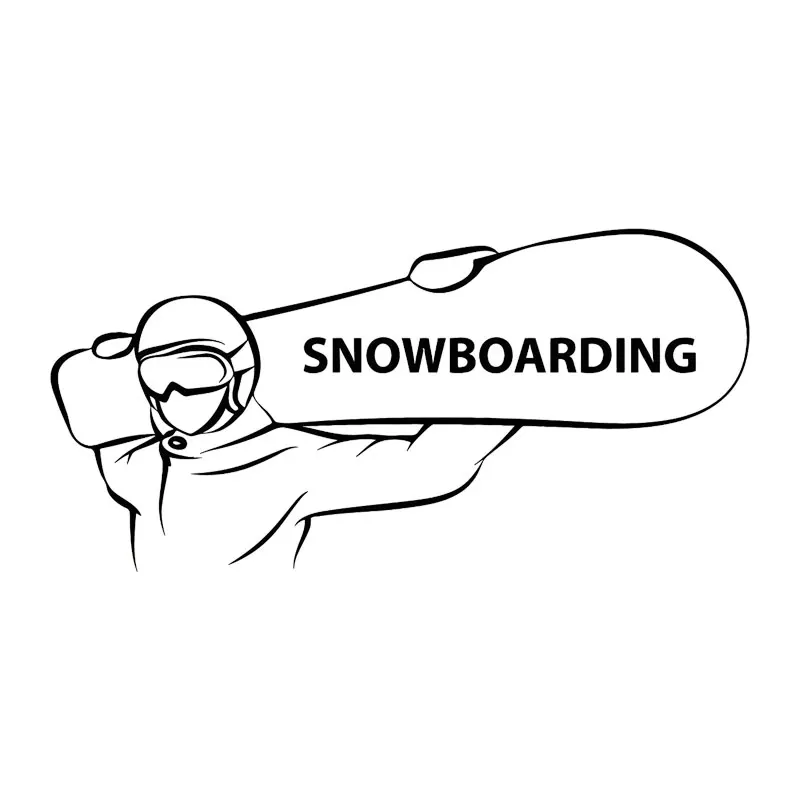 Z1135# Die-Cut Vinyl Decal For Snowboarding Car Sticker Waterproof Auto Decors on Car Body Bumper Rear Window Laptop Choose Size