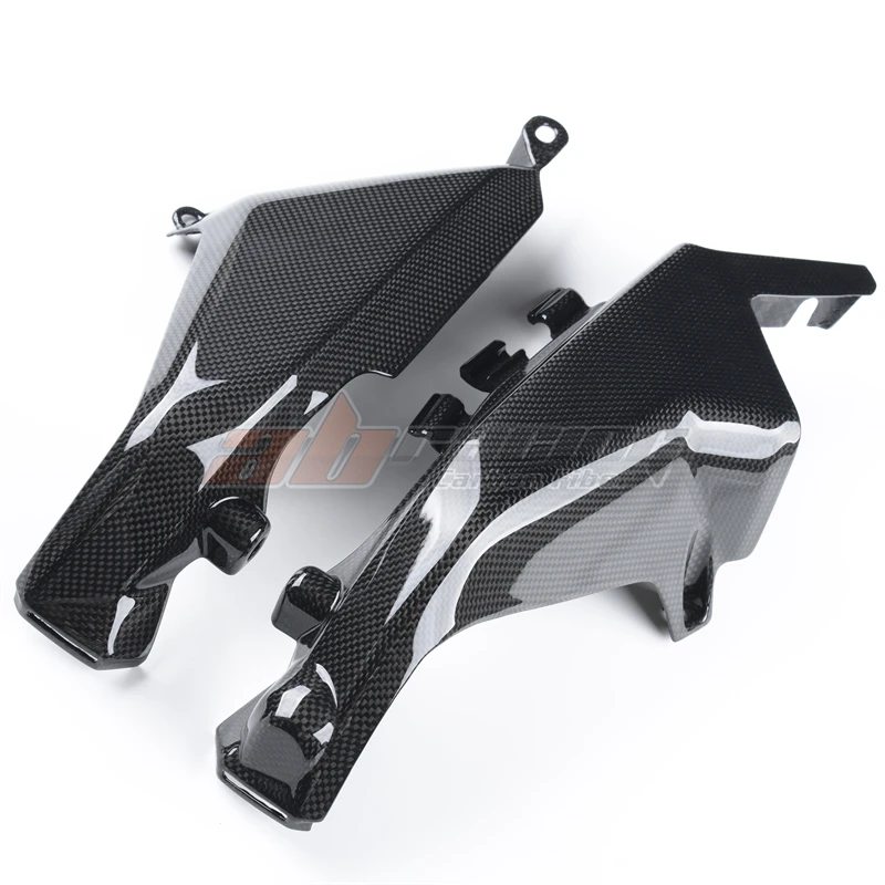 Radiator Side Covers Side Panel Fairing Cowling For Ducati Monster  696 795 796 1100 Full Carbon Fiber 100%