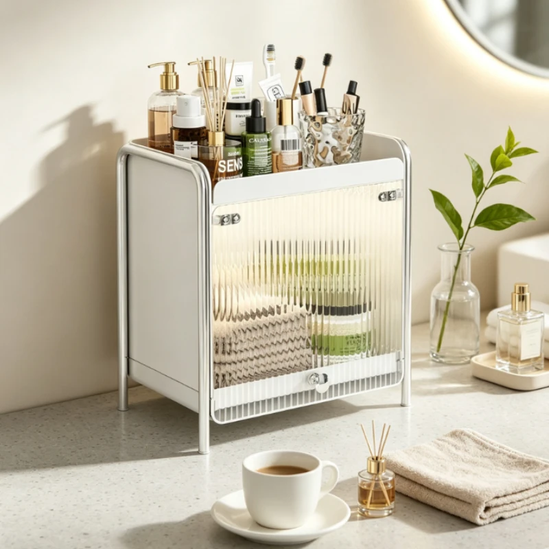 Transparent Acrylic Cup Holder, Dustproof Organizer for Tea Set, Coffee Machine & Desktop Makeup Rack, Light Luxury Decor