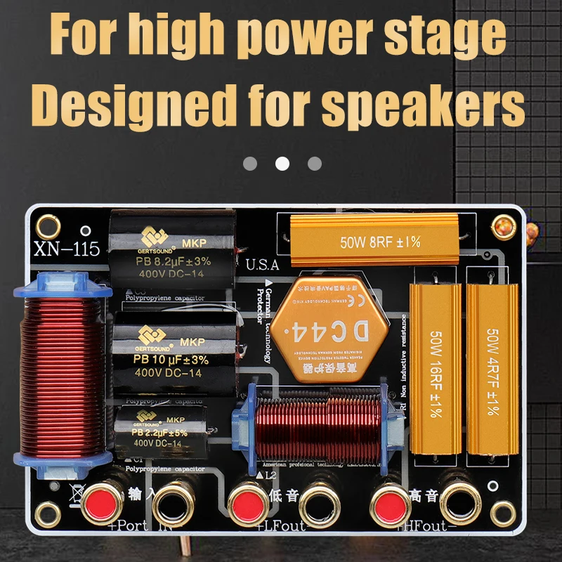 550W Hochleistungs-2-Kanal-Crossover-Teiler. 2000Hz Frequenz teilung spunkt. Niederfrequenz lautsprecher 10 \