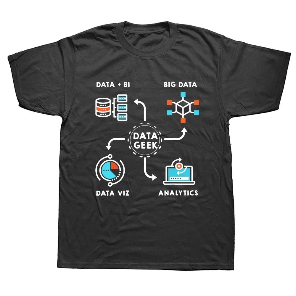 Birthday Gifts Data Scientists Analysts and Engineers T Shirts Funny Graphic Streetwear Short Sleeve Style T-shirt Men Clothing