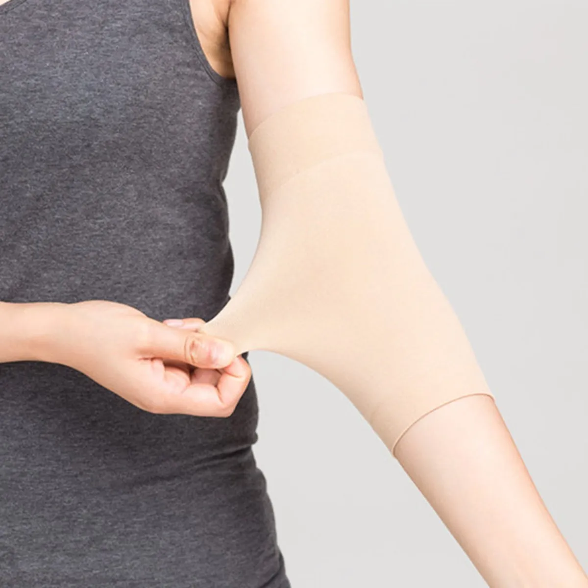 

Пара компрессионных рукавов-накладок для маскировки татуировок, телесного цвета, для предплечий, с защитой от УФ-излучения, для ухода за татуировками