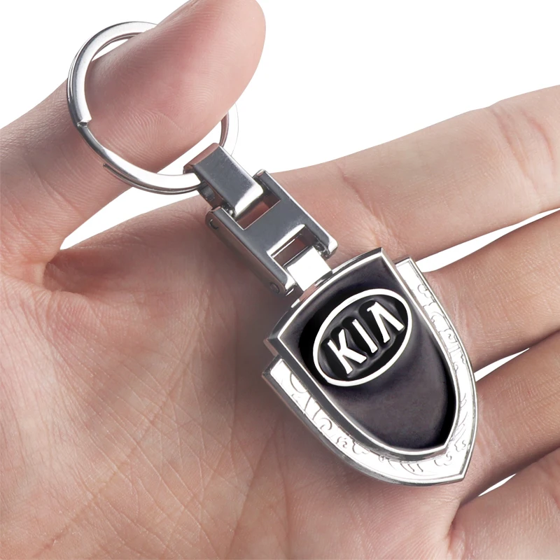 Auto Badge Key Chain Key Holders Pendant Car Decoration Keychain Keyrings For KIA Rio Soul Seltos Forte K5 Niro Picanto Stinger