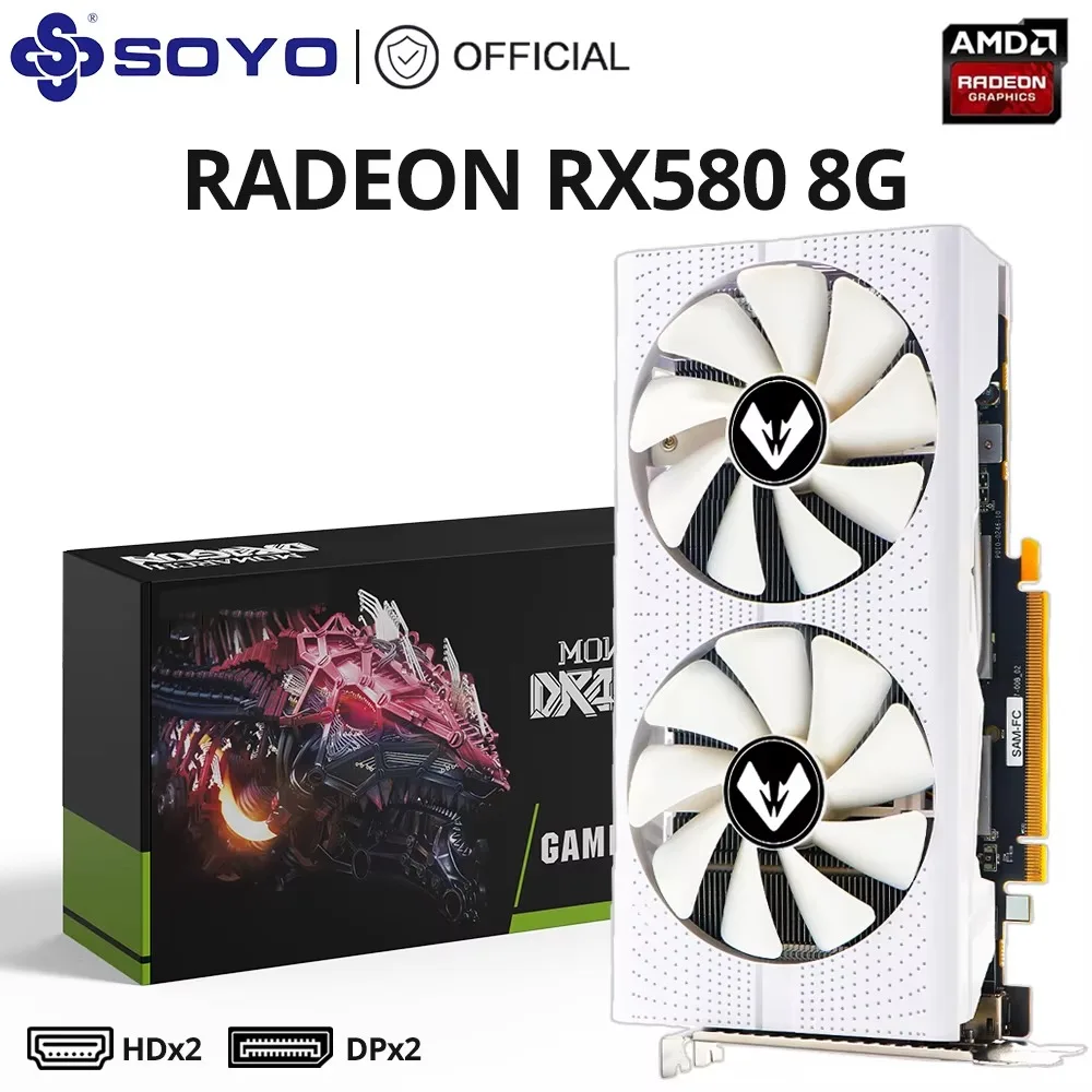 SOYO Radeon RX 580 8GB 8Pin Branco
