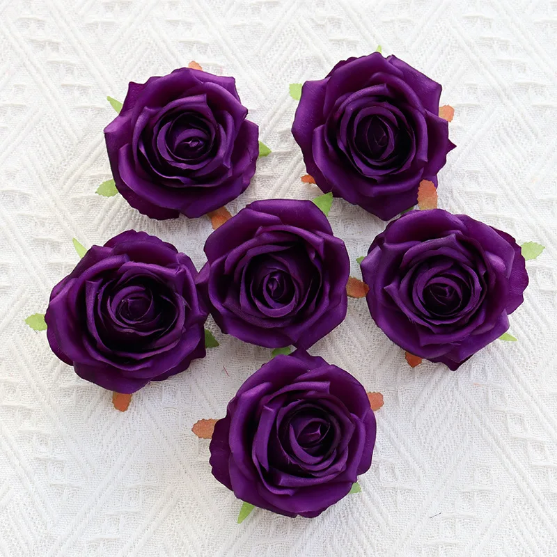 Großhandel Rosenblütenkopf 9 cm großer simulierter Corolla Rosenkopf für Fotografie Blumenarrangement Wandkranz Dekor gefälschte Blumen – Detail 9