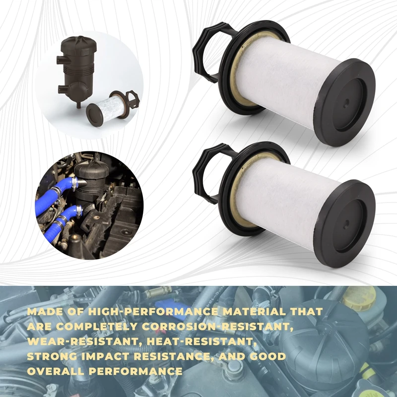 2Pcs Air Filter Elements Crankcase Oil And Gas Separator Car Accessories For Provent 200 3584145