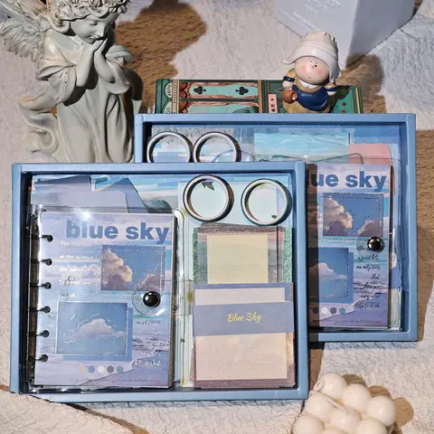 Originality Style Hand Ledger Gift Box Set Student European Style Notebook Scrapbooking Set Children Stationery Supplies