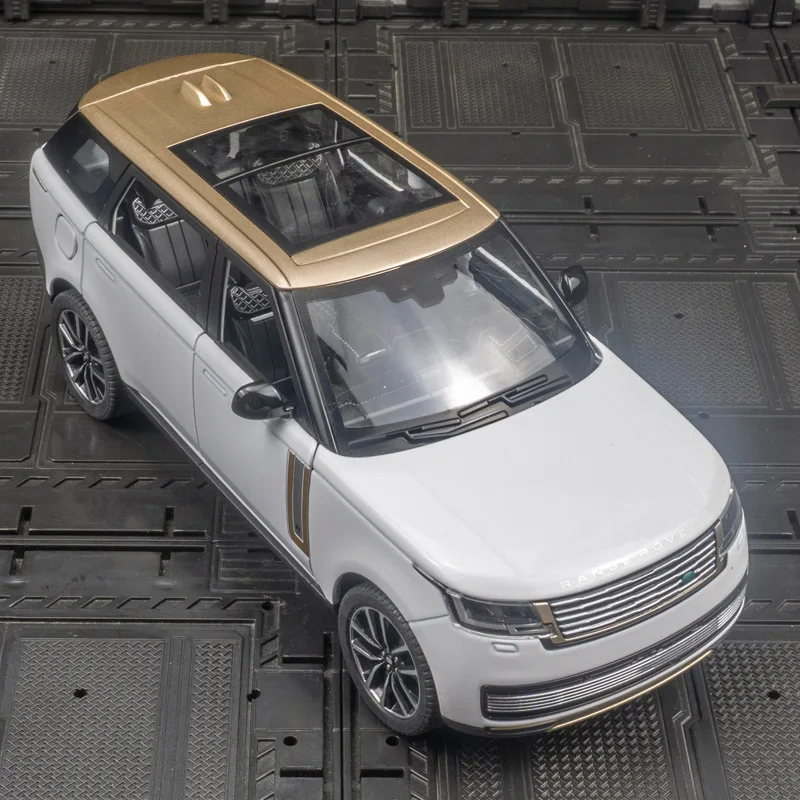 1:24 Range Rover SV2022 vehículo todoterreno modelo de coche de aleación ornamento, puertas y capó del motor, el maletero se puede abrir