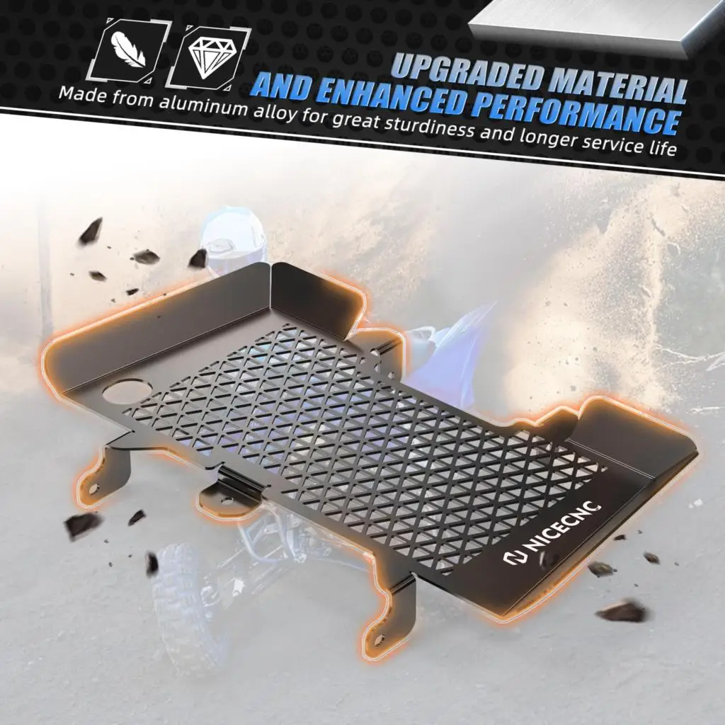 NICECNC Kühlergrillabdeckung für Yamaha YFZ450R 2009-2013 und Yamaha YFZ450X 2010-2011 ATV, ersetzt 18P-12467-00-00, Aluminium – Detail 10