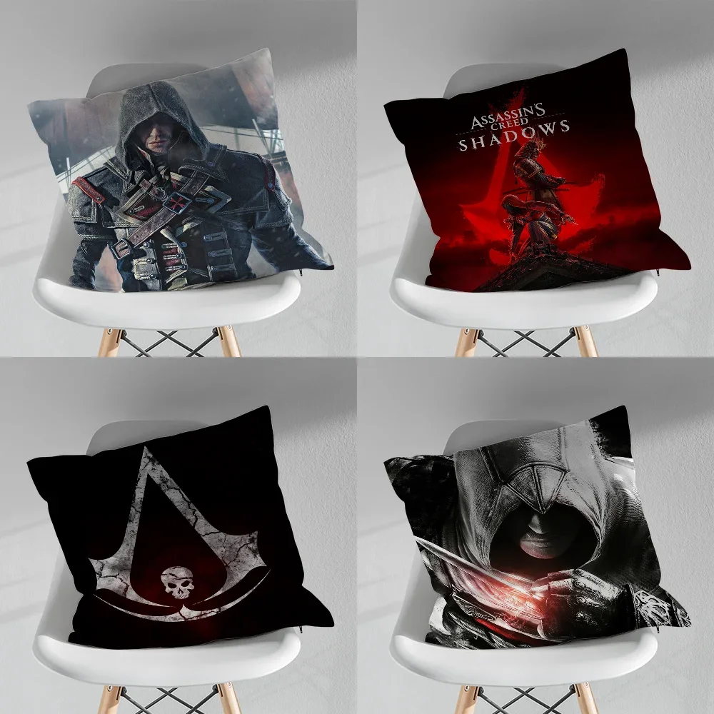 Game A-Assassins C-CreedS Pillow Case Pillow Case Soft Cushion Cases for Farmhouse Sofa Decor Home Decorations and Protector