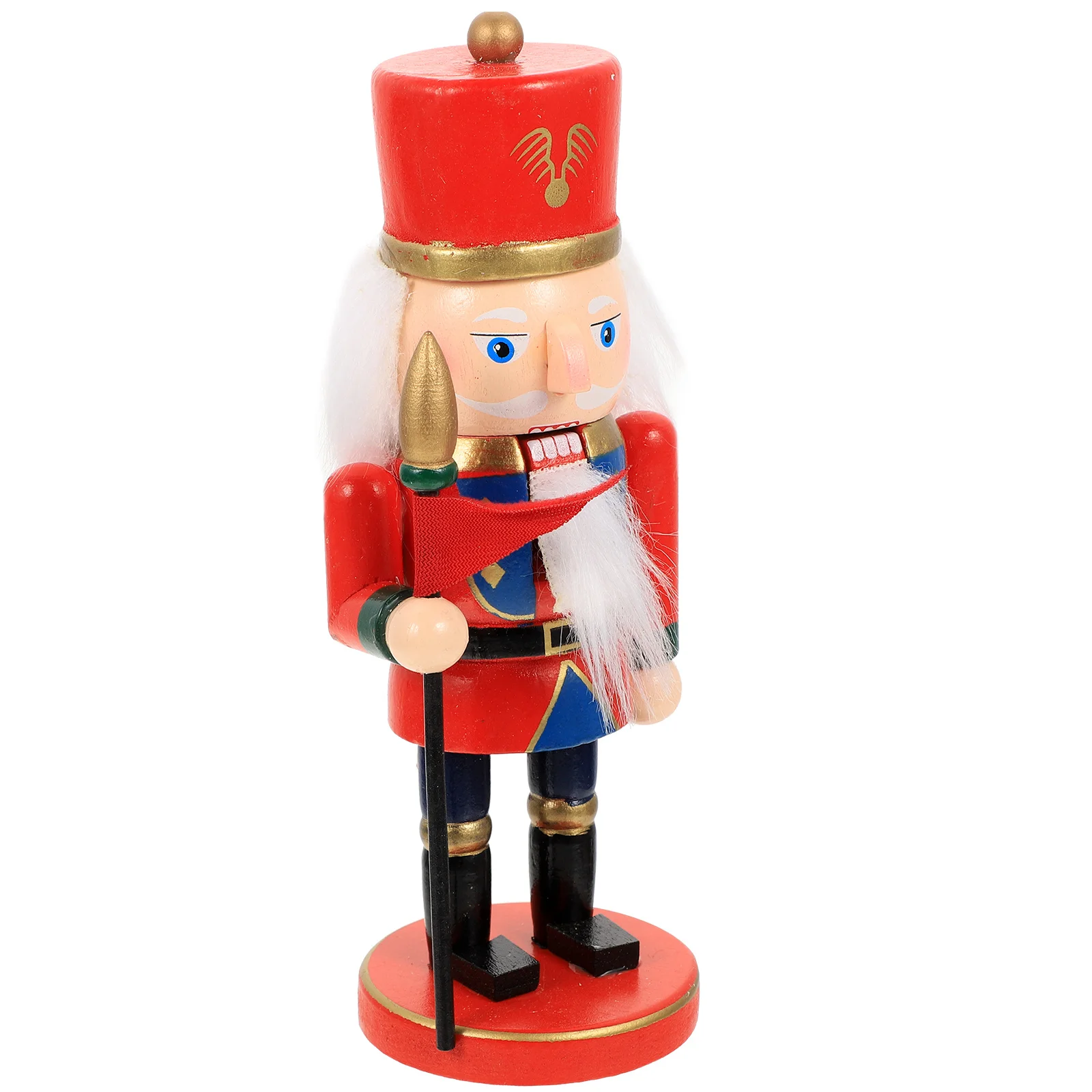 

Wooden Nutcracker Soldier Classic Xmas Decoration Tabletop Christmas Nutcracker Ornament Vintage Home Decorative Xmas Gift