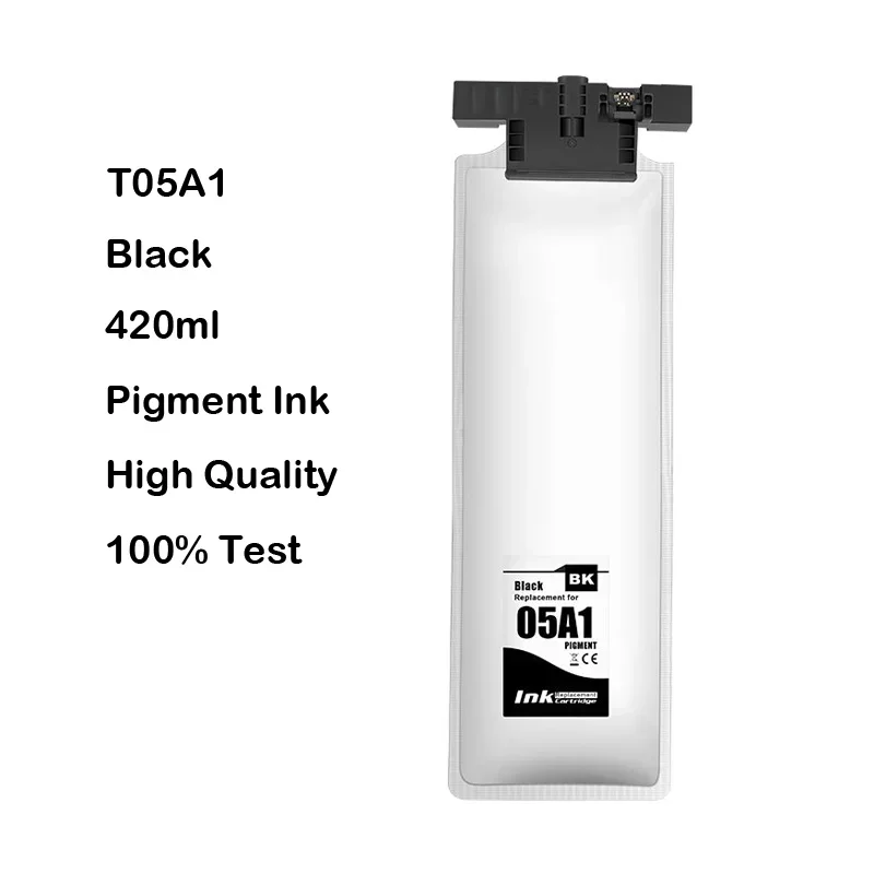 T05A T05A1 - T05A4 Compatible Ink Bag with Pigment Ink with One Time Chip Kits for Epson WFC878r WFC879r Printer Europe Only