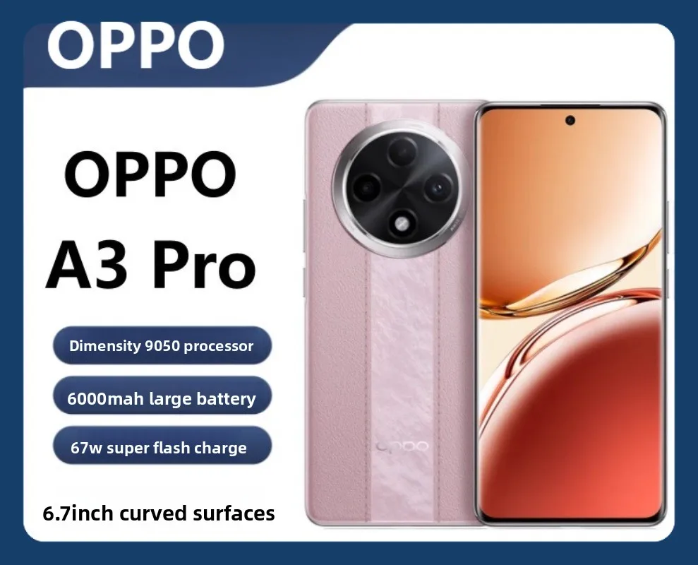 هاتف OPPO A3 Pro 5G الذكي IP69/IP68/IP66 مقاوم للماء 6.7 بوصة 120 هرتز شاشة OLED، شحن سريع 67 وات بطارية 5000 مللي أمبير في الساعة عالمية مفتوحة #3