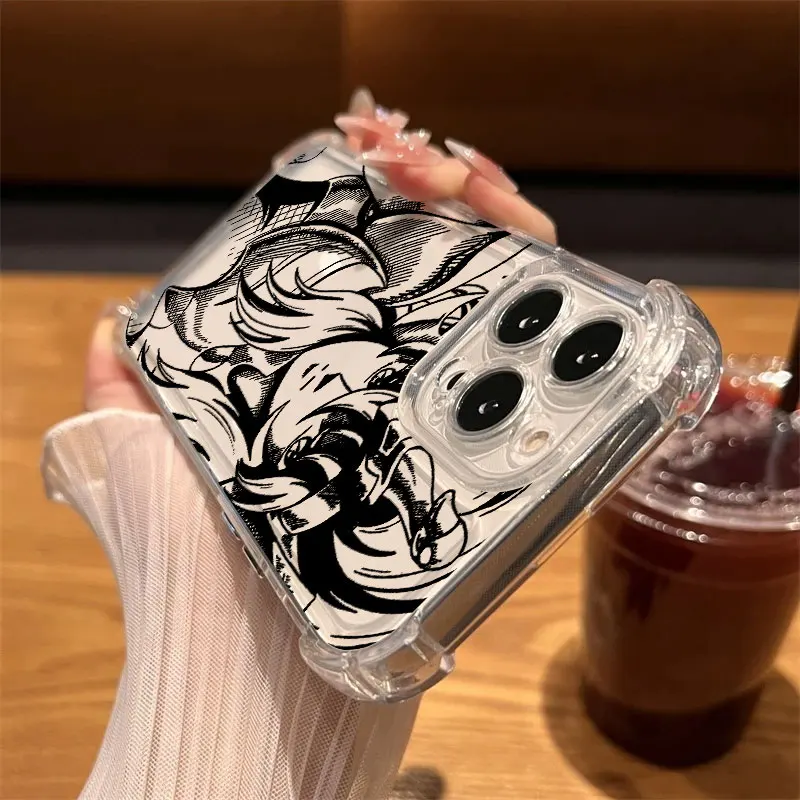 Saint Seiya Cygnus Hyoga Telefoonhoesje Helder Voor iPhone 17 16 14 15 11 12 13 Pro Max 16E 15 16 Plus 17Air Schokbestendige Siliconen Cover