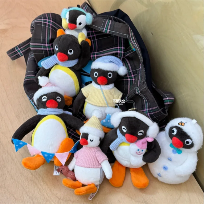 

Фигурка аниме Pingu, зимняя серия, зимняя подвеска Pingu'S, снеговик, сонная сестра, выход для покупок, милая кукла, плюшевые игрушки, рождественские подарки
