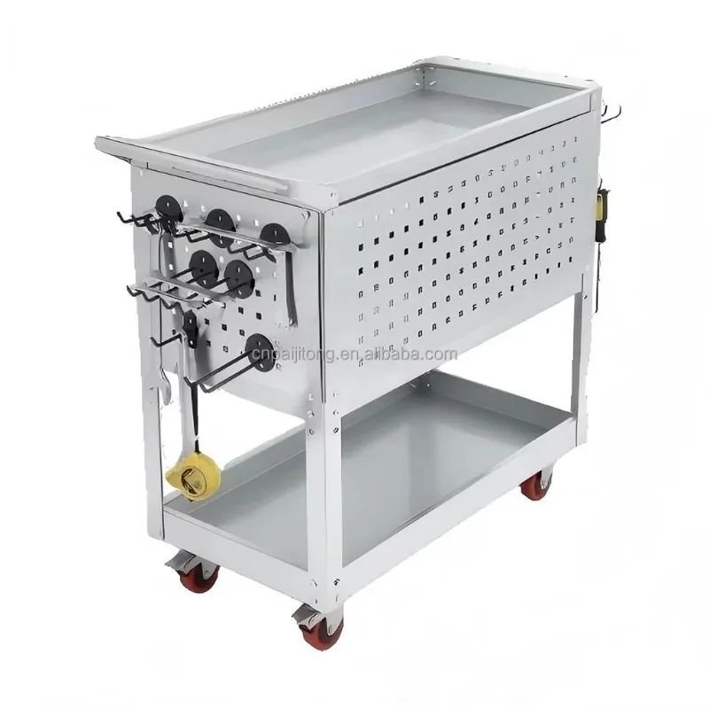 

2026 Modern Barber Shop Table Trolley Car Repair Cabinet Box Roller Cabinet Stainless S