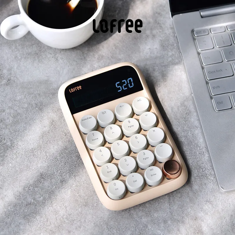 Imagem -03 - Teclado Numérico Bluetooth Calculadora Moda Retro Office Counting Machine Calculadora Wireless Externa lo