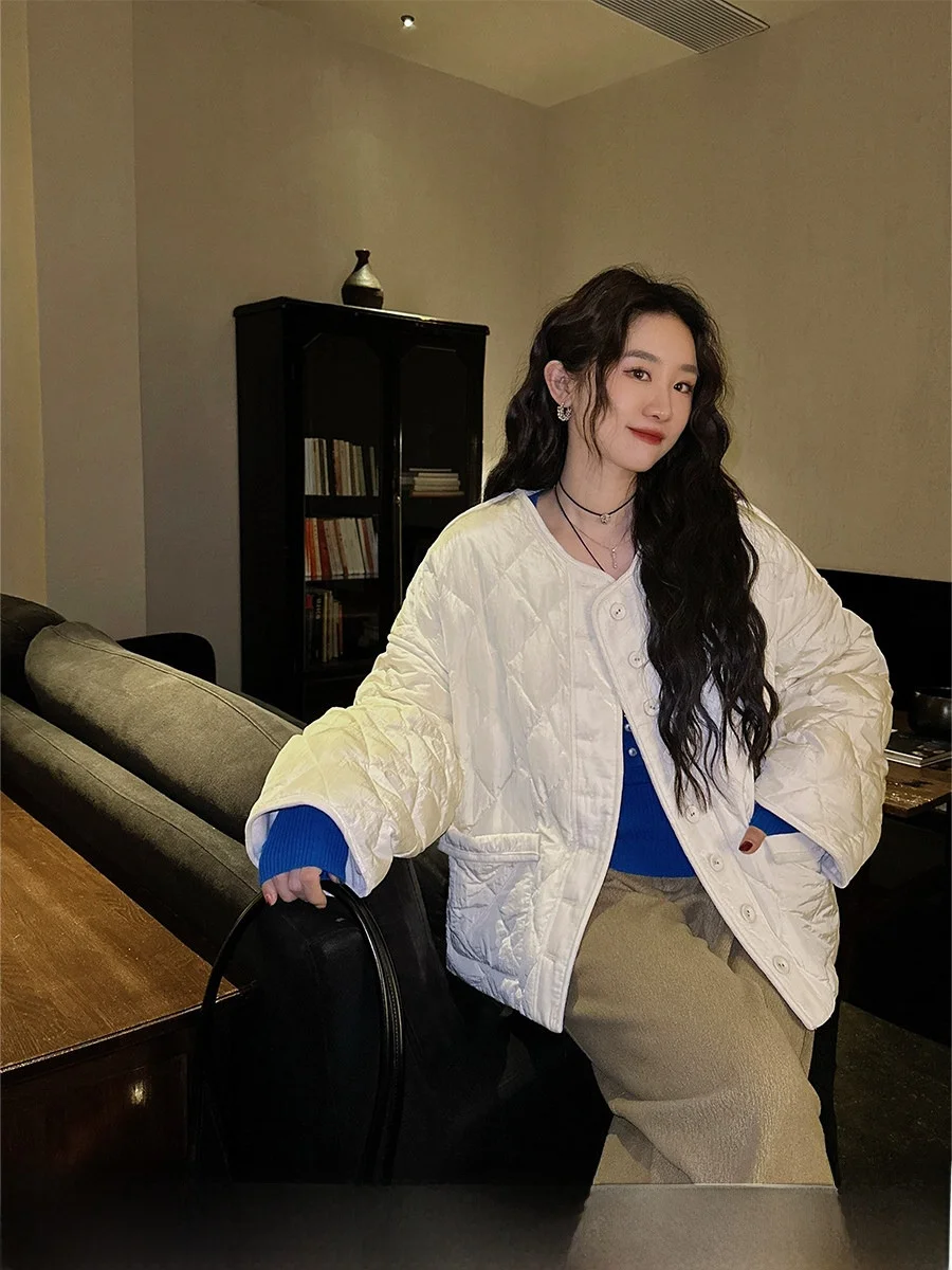 

Женский стеганый пуховый жилет Sanji Bla Flower для осени и зимы, корейский дизайн, 90% белый пух, утепленный, длинный рукав