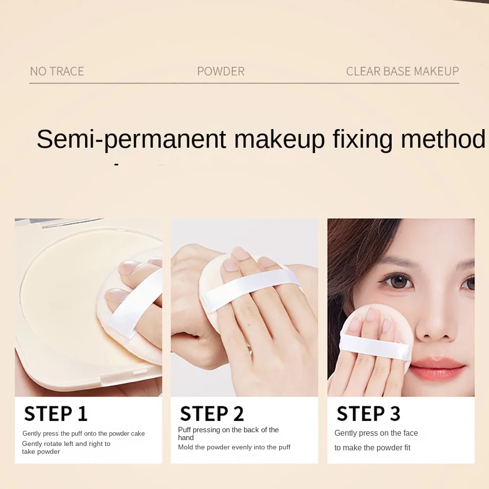 

Matte Soft Focus Pressed Powder Covers Blemishes Waterproof Makeup Setting Pancake Sweatproof Oil Control Set Up Powder