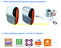 Manufacturers Sticker Barcode Printer for POS Portable 58mm Mini Wireless Small Phone Label Pocket Blue tooth Thermal Receipt