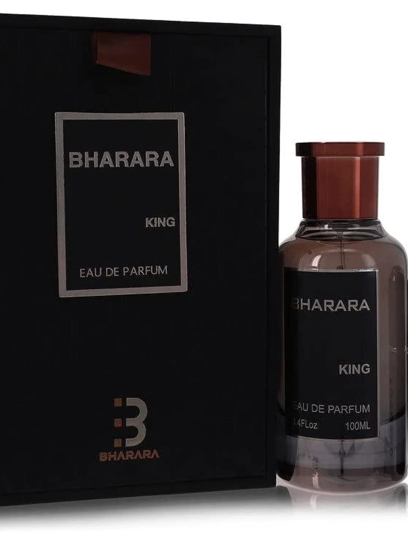 Bharara King EDP للرجال 3.4 أونصة / 100 مل - كولونيا Bold Woody Amber طويلة الأمد، هدية فاخرة لعيد الميلاد #4