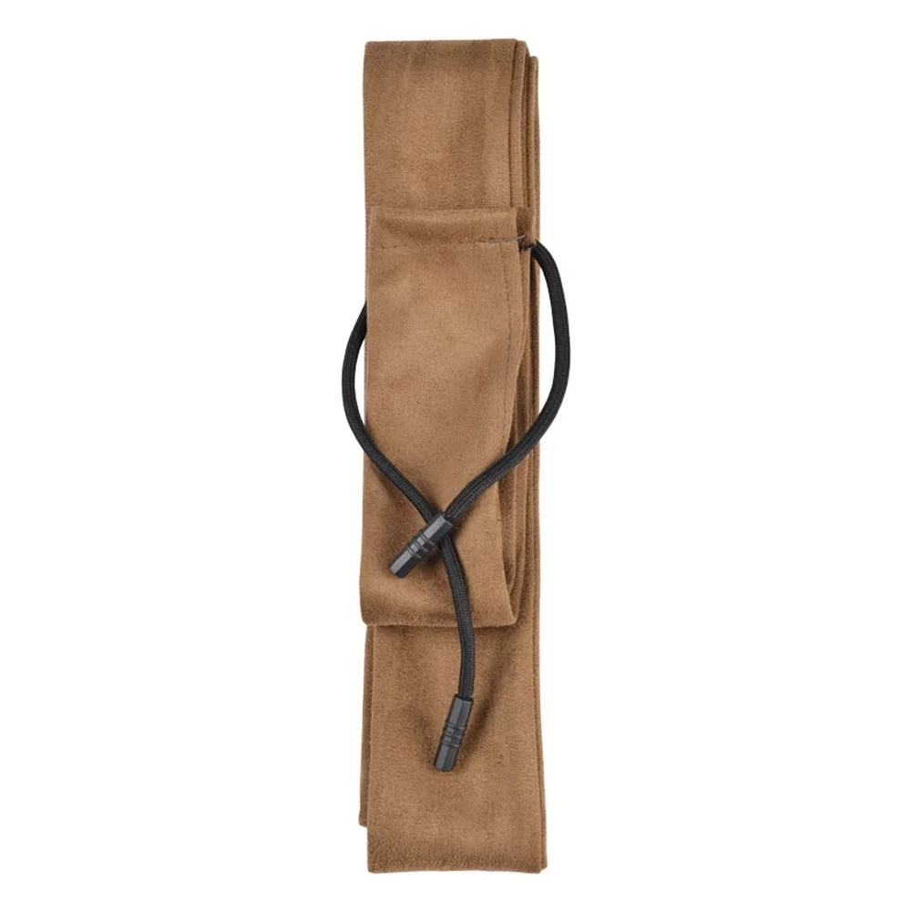 Compact Fishing Rod Storage Bag Non Stretch Imitation Suede Polyester Cover with 5.7cm Flattened Width for Easy Packing