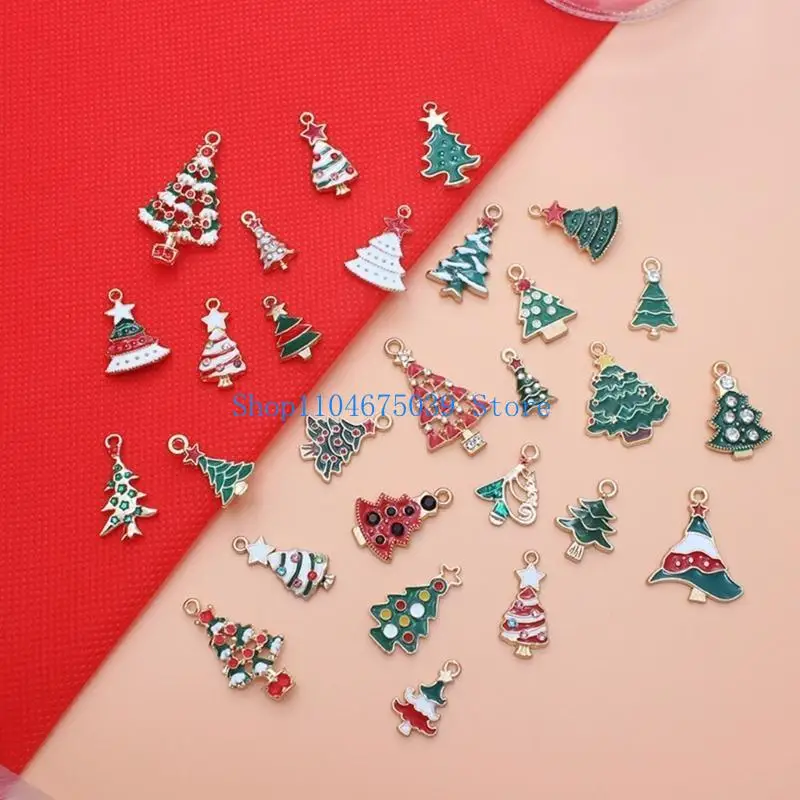 5ASD Christmas Monamel Charms DIY Making Making Charms Christmas Tree Charm