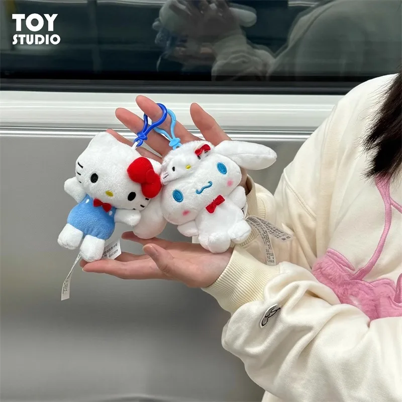 

Sanrio Hello Kitty Hat Style Plush Toy Doll 50th Anniversary Edition Cinnamoroll My Melody Kuromi keychain Keyring Birthday Gift