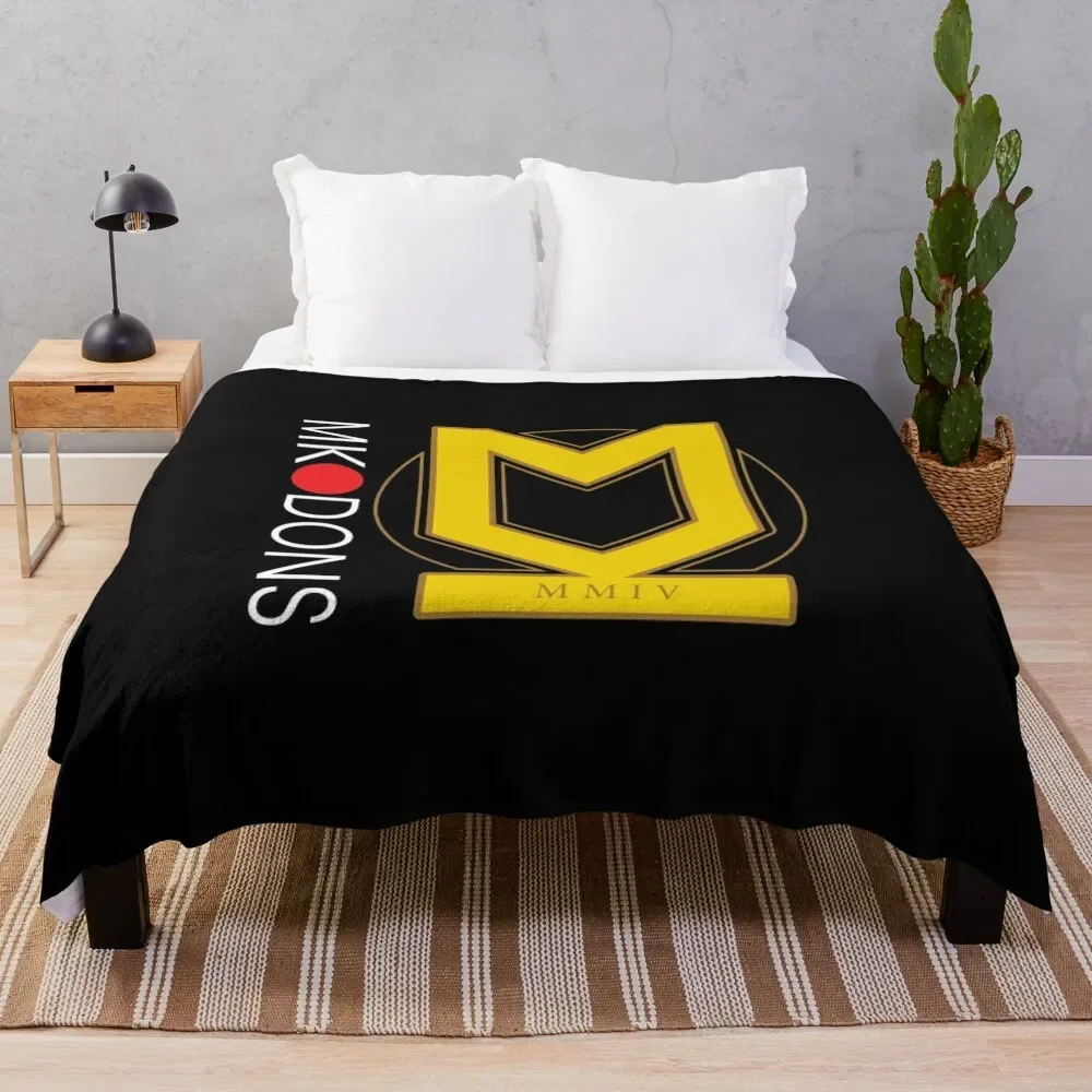 

MK Dons FC Throw Blanket Cute Plaid Weighted Fluffys Large Blankets