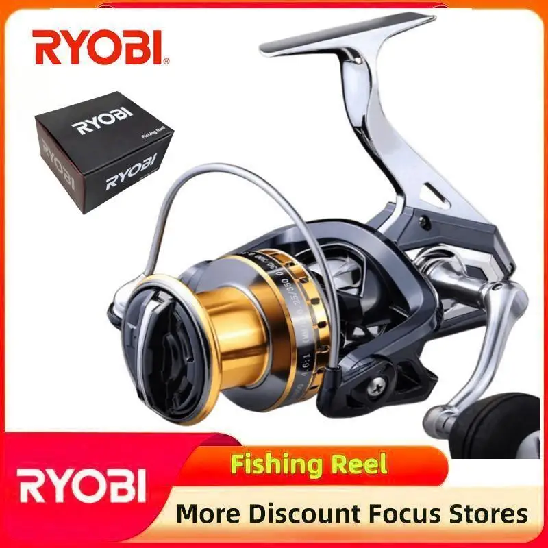 

RYOBI All Metal 35KG Maximum Resistance Rotating Large Fishing Reel L Freshwater Saltwater Fishing Reel, Easy To Catch Big Fish