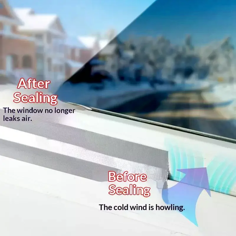 Window Sealing Tape Waterproof Leak Proof High Viscosity Leaves No Residue Thickened Tape With Super Strong Adhesion