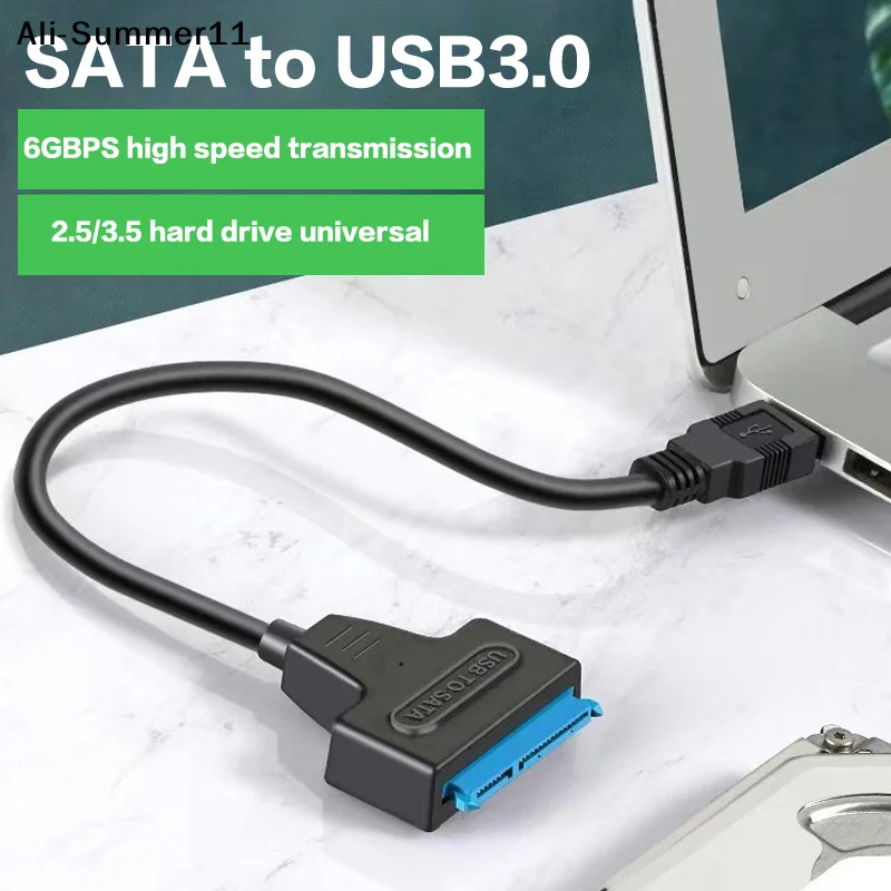 【Wq0】CCA4-SATA To USB 3.0/Type-C/2 In 1 Type-C Cable Up To 6 Gbps For 2.5 Inch External HDD SSD Hard Drive SATA 3 22 Pin Adapter