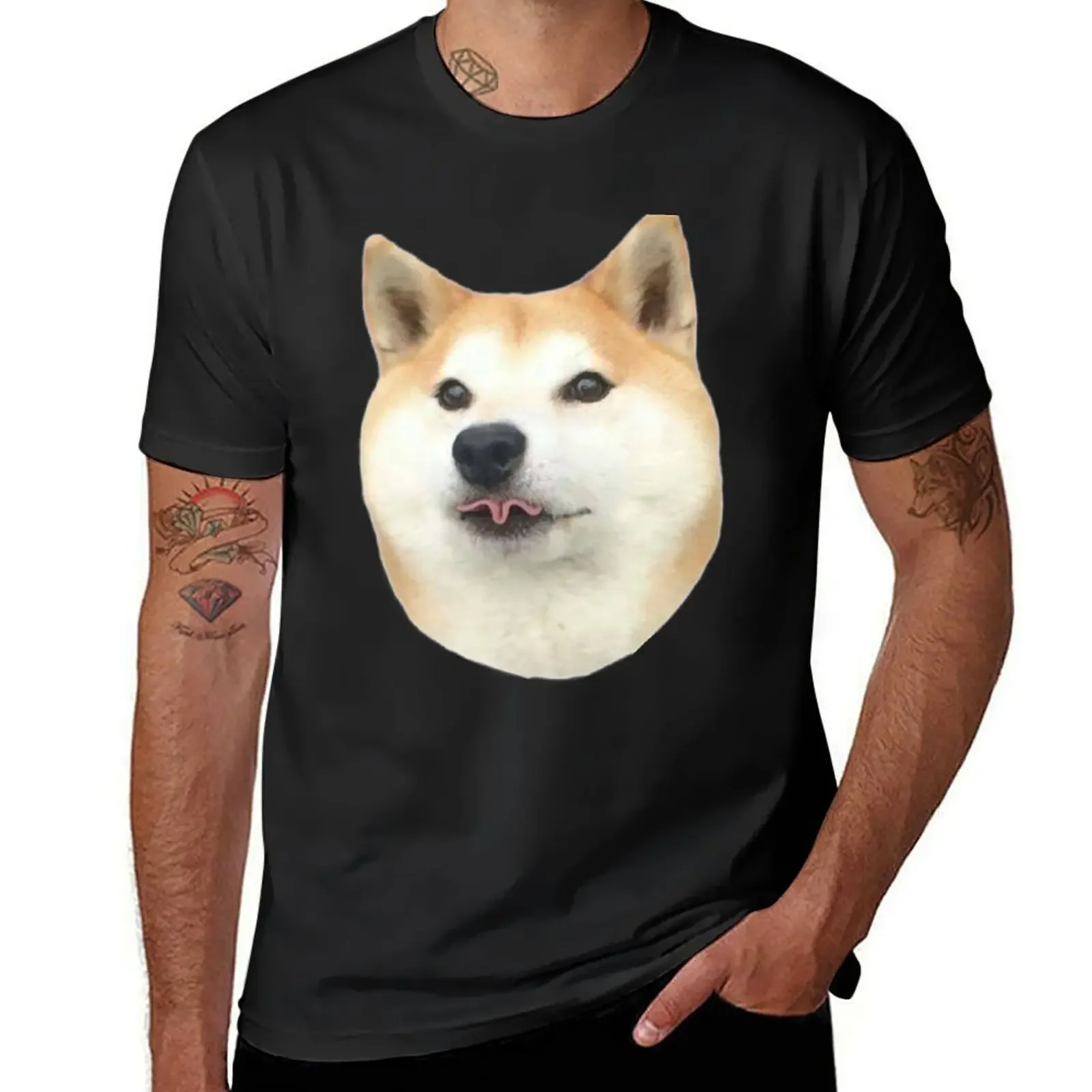 Shibe Mlem T-Shirt tops Short sleeve tee boys whites mens graphic t-shirts big and tall