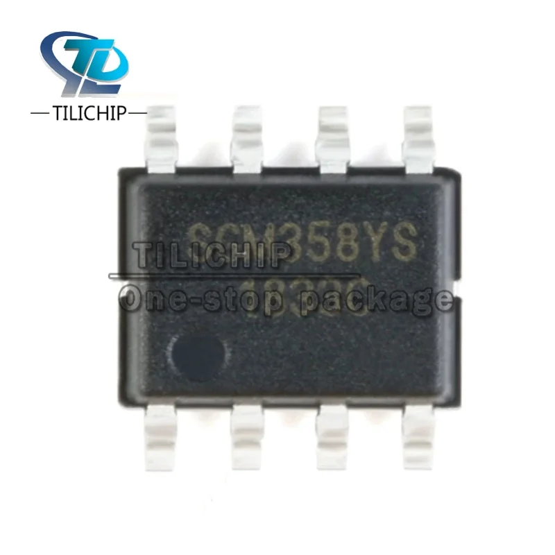 50PCS-100PCS  Brand new SGM358YS/TR Package SOP-8 Rail-to-Rail CMOS Op-Amp Chip Original IC