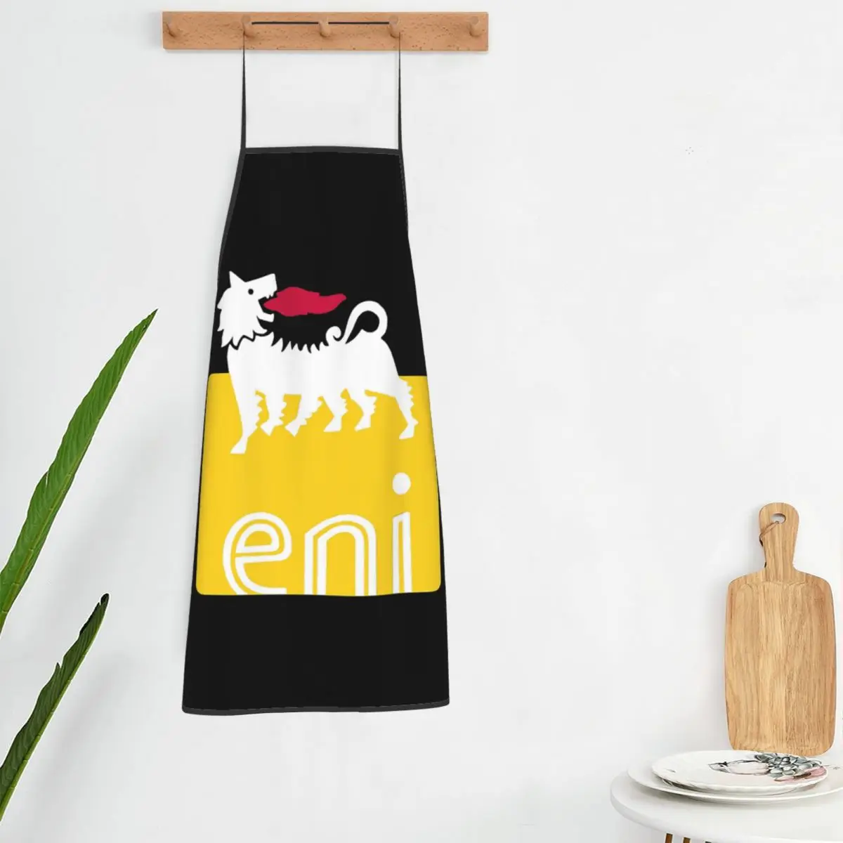 Agips Eni Racing Car Oil Apron Chef Cooking Tablier Sleeveless Bib Kitchen Cleaning Pinafore for Women Men Painting