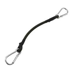 1pc Carabiner Bungee Cord Metal Hooks 30/60/90/120cm Carabiner Bungee Cords Camping Karabiner Hook Cables Strap Bungie Elastic