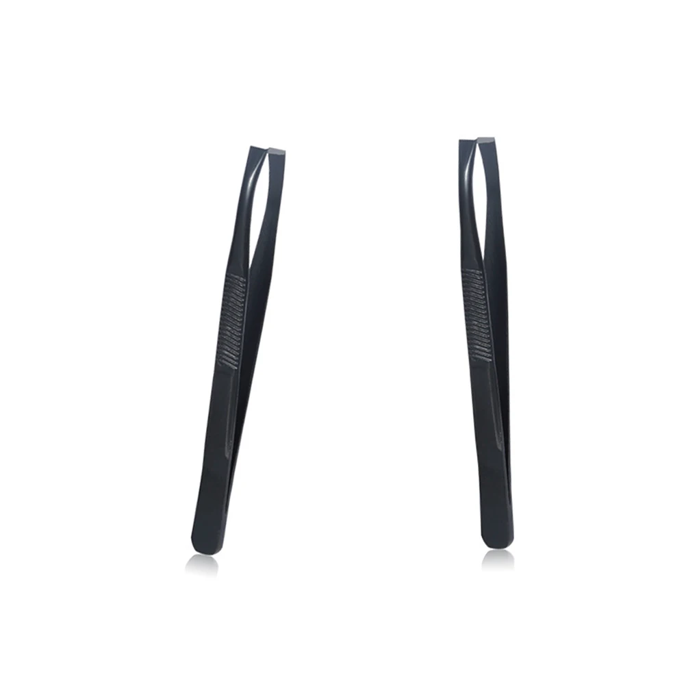 

4Pcs Eyebrow Clips Stainless Steel Gold Plating Tweezers Lightweight Easy Cleanup NonSlip Design Practical Shaping Tool Makeup