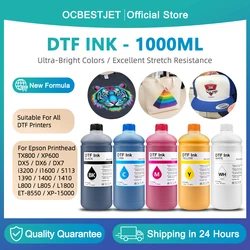 1000ML DTF Ink Hiqh Quality PET Film Transfer Ink For Epson L800 L1800 XP-15000 XP600 TX800 P600 P800 DX5 DX7 i3200 i1600 4720