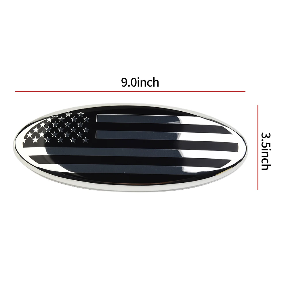 

Logo Car Logo ABS Aluminum Explorer Middle Screen Marker Front Marker Oval Front Easy Installation For Ford F150 F250
