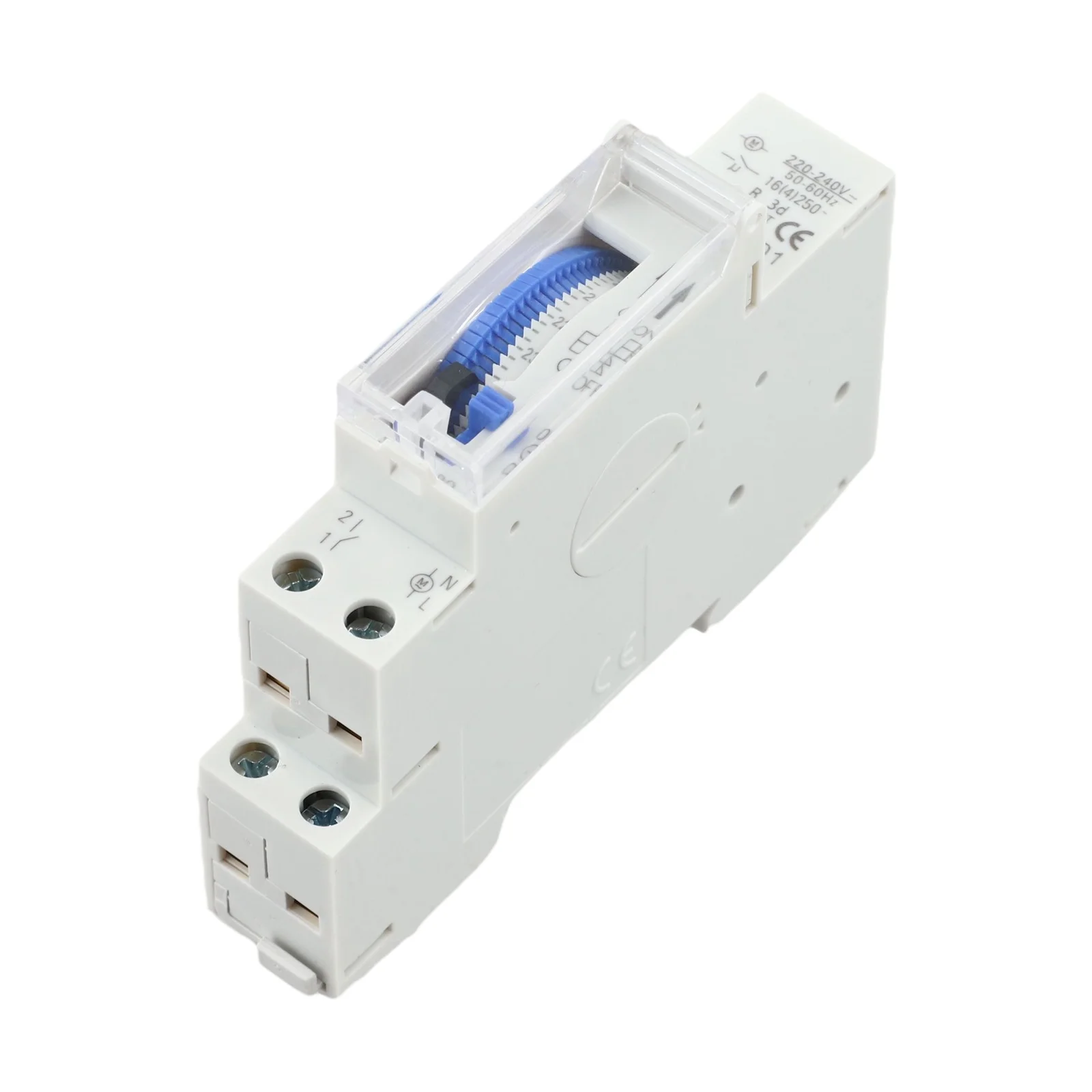 

Белый аналоговый таймер, механический таймер для домашнего таймера, циклический таймер, нормально открытый контакт, пластиковый корпус, клемма для крепления на рейке