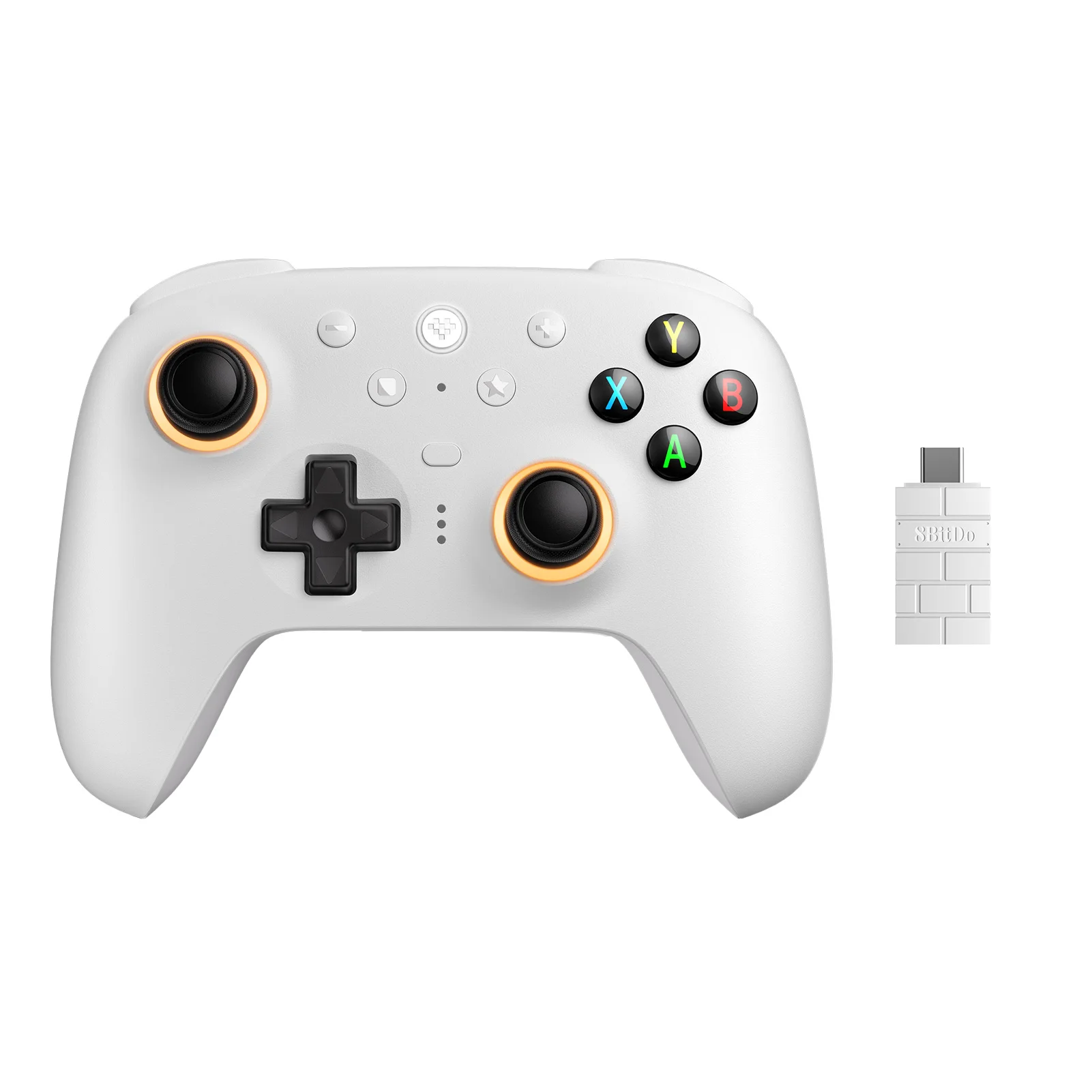 8BitDo New Ultimate 2 Wireless, TMR Joysticks & Hall Effect Triggers Controller with Charging Dock for PC,Windows 10,11,Android