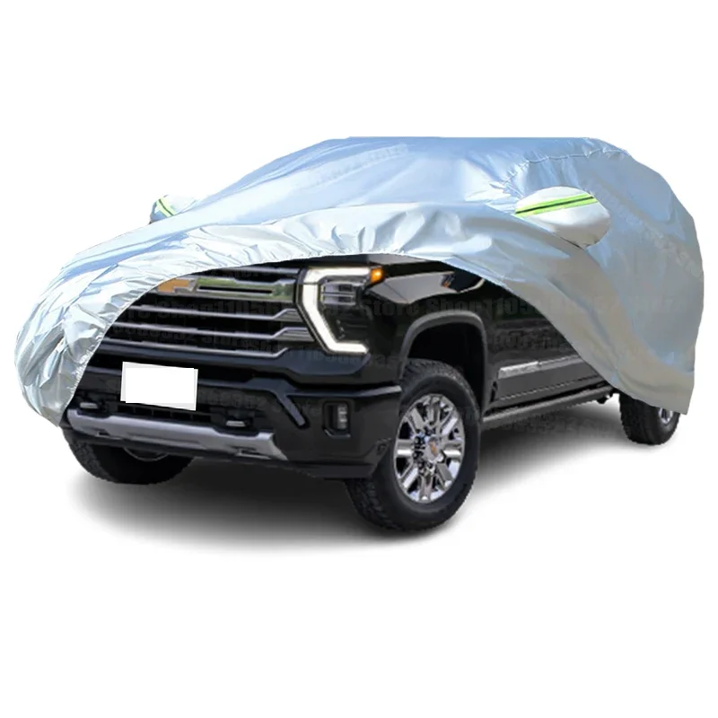 For Chevrolet Silverado 1500 Car Cover Outdoor Protection Covers Snow Sunshade Waterproof Dustproof Exterior UV Car Accessories