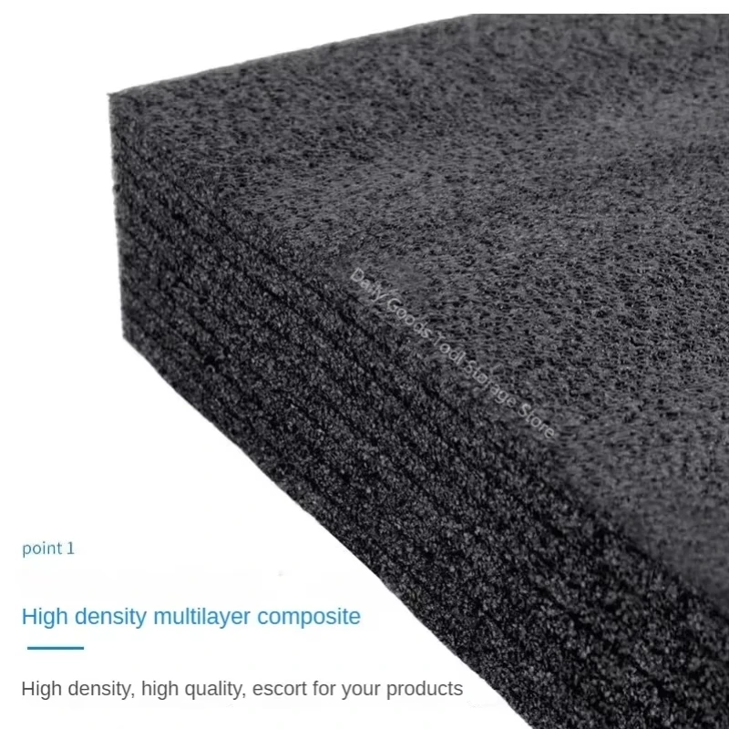 Cutting Polyethylene Foam Insert Polyethylene Foamed Sheet Black Shock-absorbing EPE High Density Packaging Foam For Toolbox