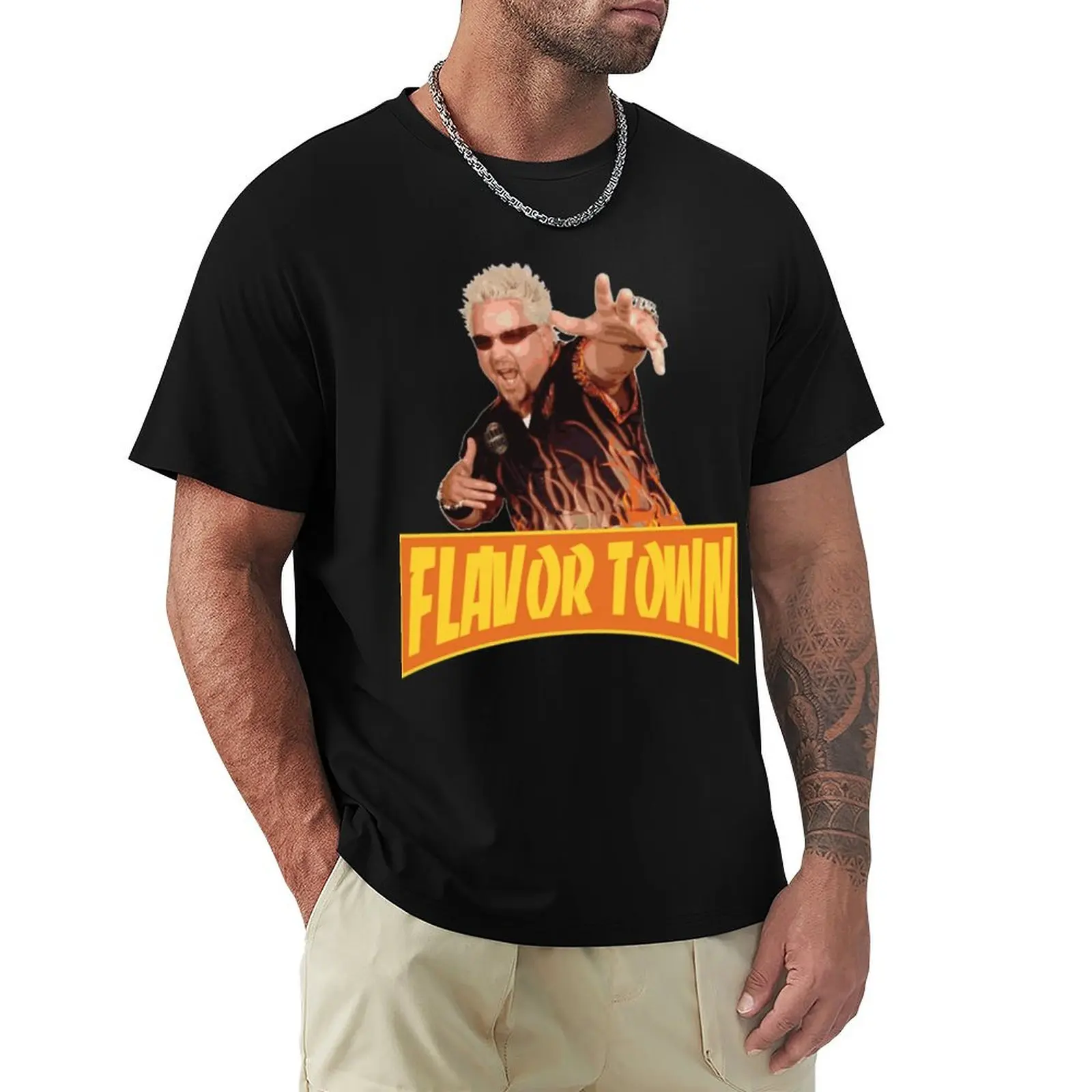 FLAVOR TOWN USA T-Shirt t shirt man luxury T-Shirt