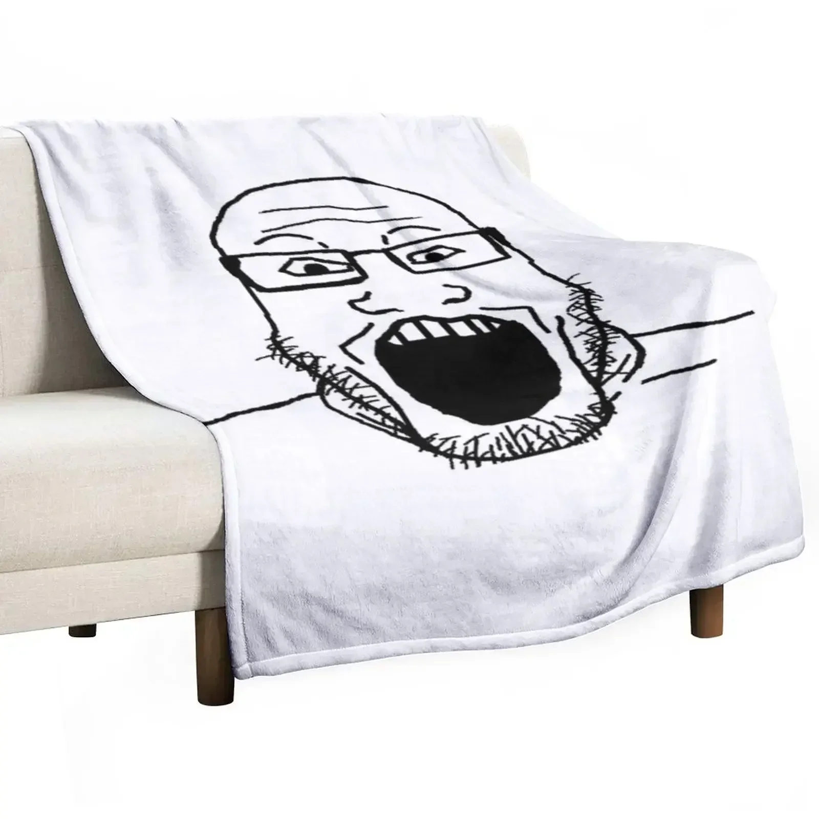 Markiplier Soyjak Throw Blanket Bed linens Stuffeds Multi-Purpose Blankets Sofas Of Decoration Blankets