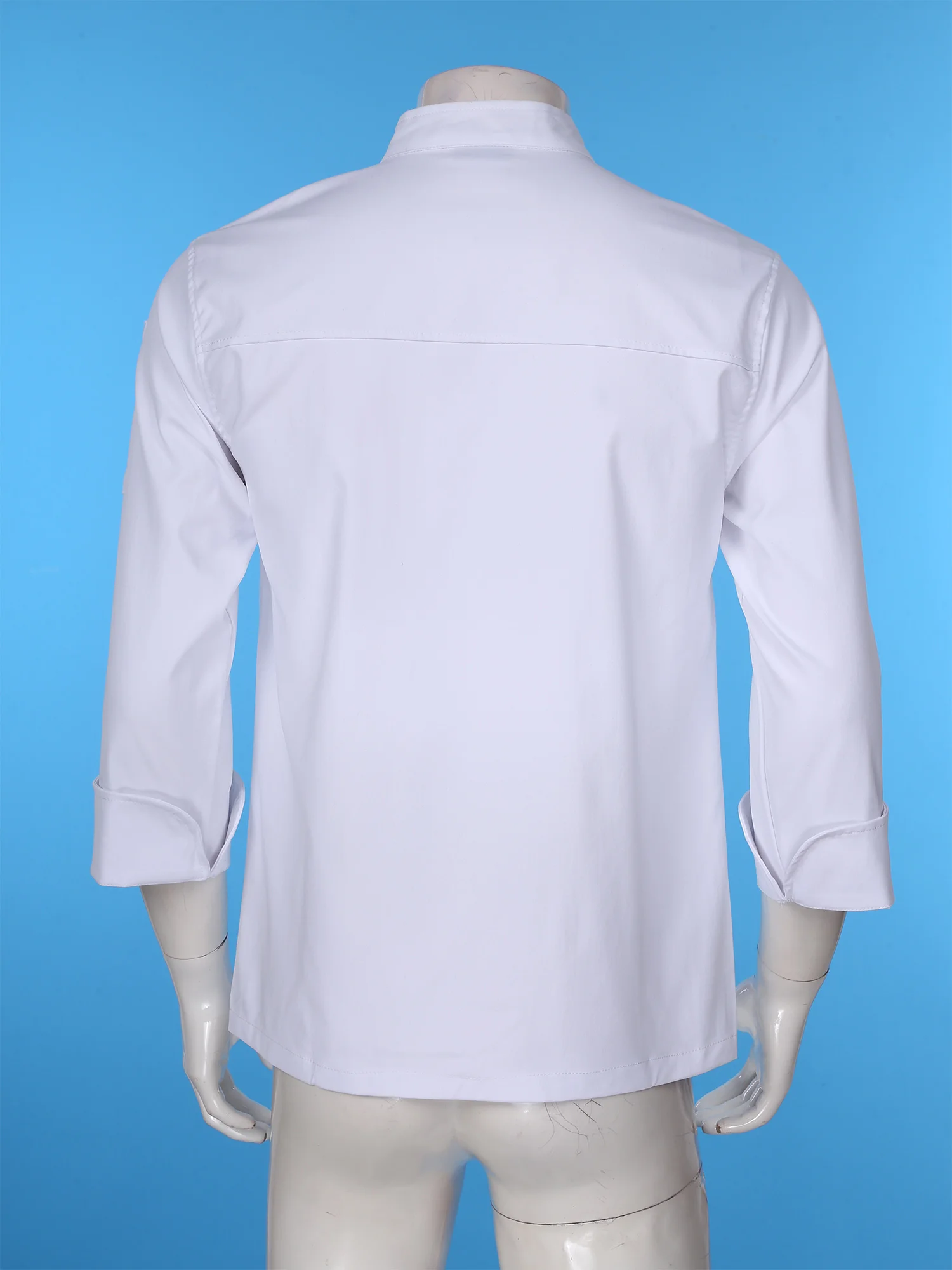 Unisex Chef Jacket Kitchen Hotel Cafe Cooking Work Clothes Short Sleeve Cook Shirts Button Chef Shirts Tops for Man Women