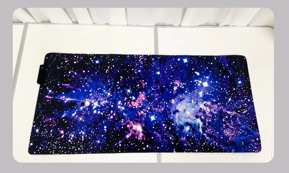 Blue Star Rgb Mouse Pad Gaming Accessories Office Large Mousepad Gamer Anime Desk Mat XXL HD LED Keyboard Pad Cushion RUG PC ..