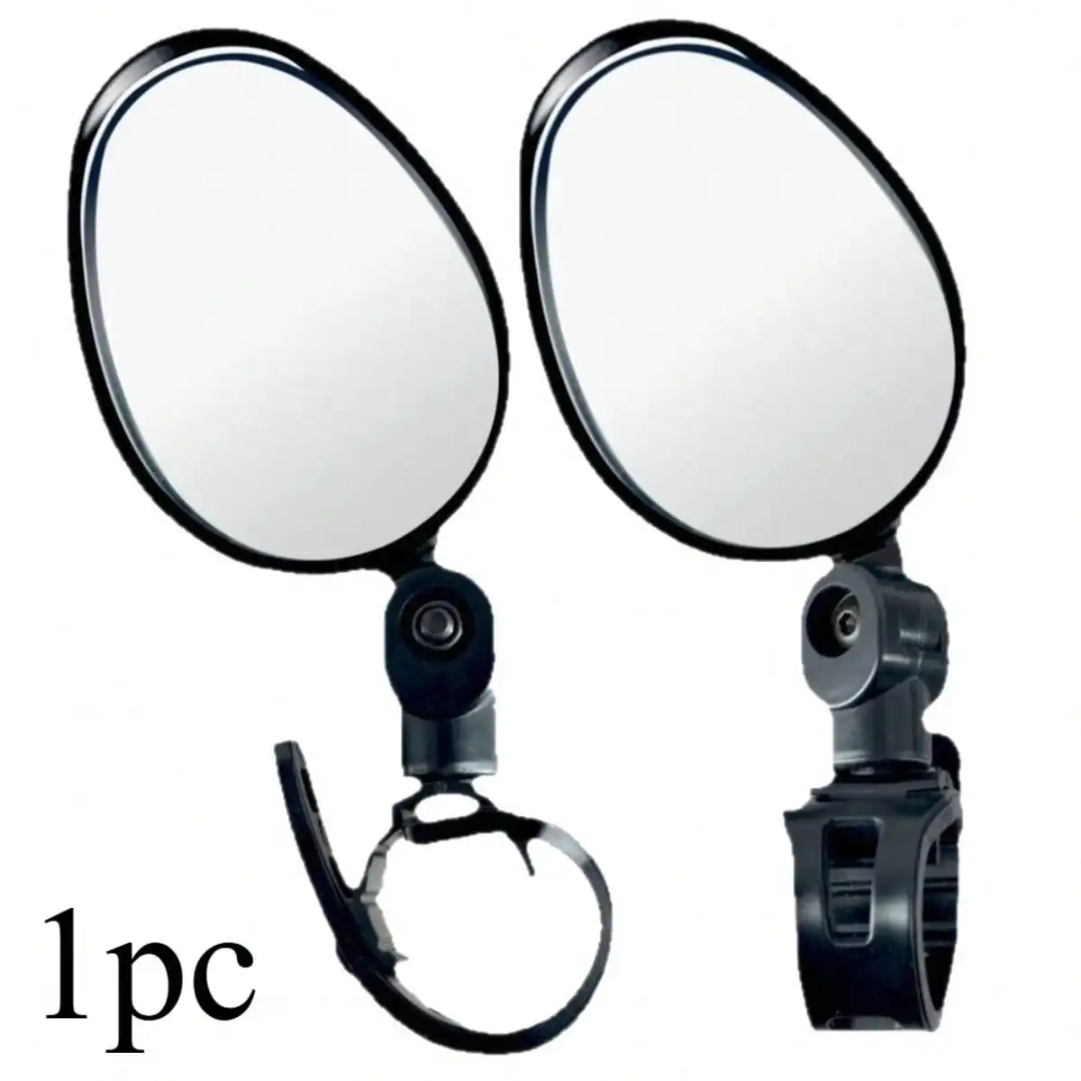 1pcs Rotating bicycle rearview mirror, large field of view mountain bike riding reflector